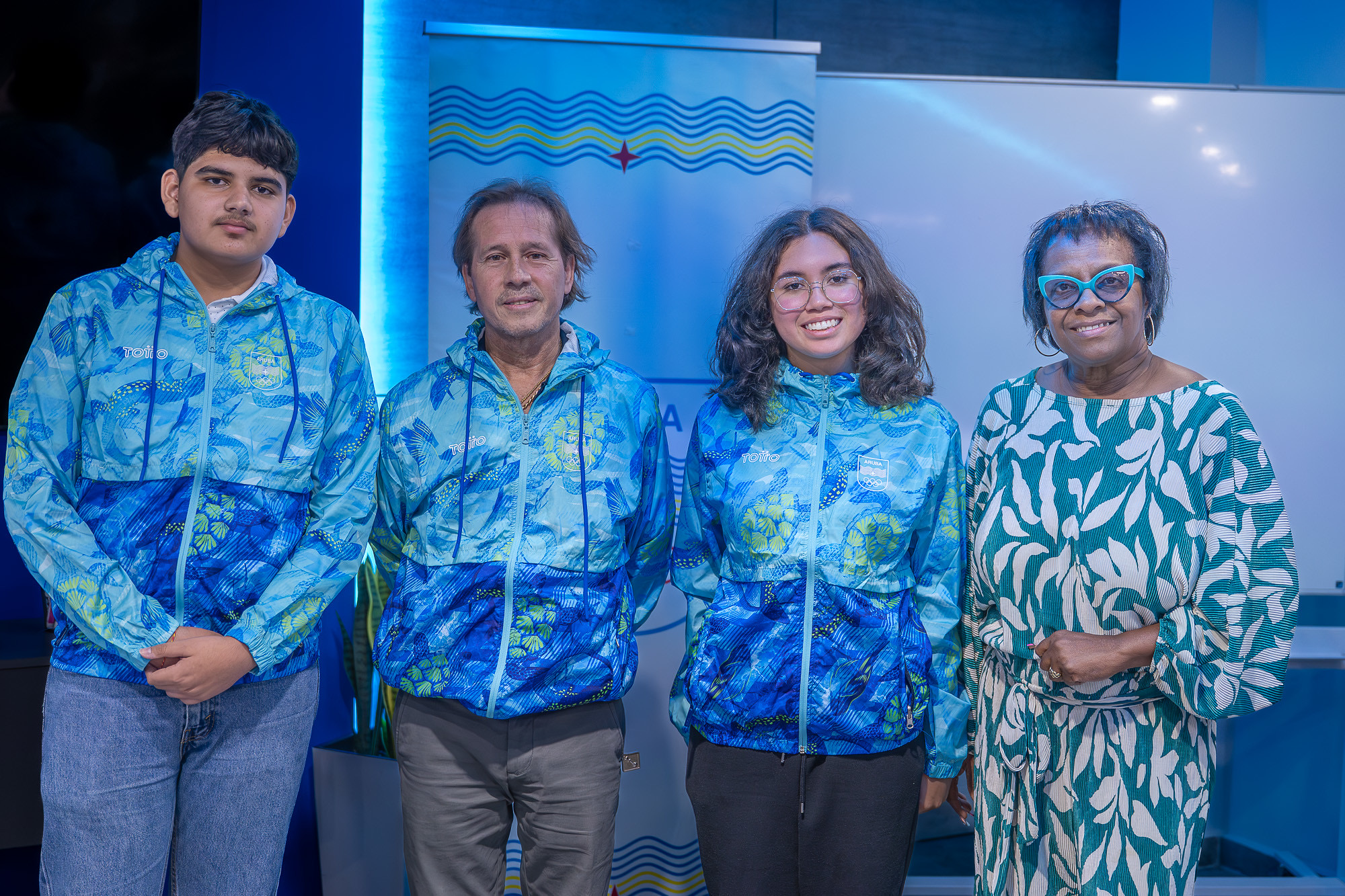 Delegacion di ahedres lo forma parti di TEAMARU pa Panama2026