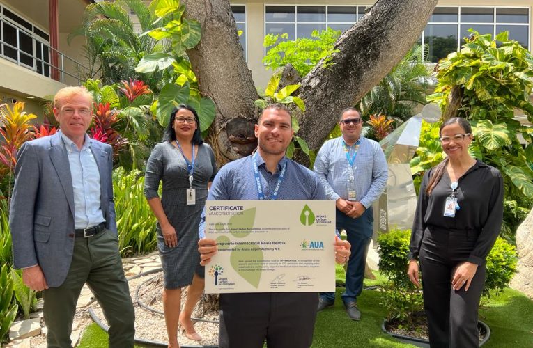 Como parti di e strategia pa crea un operacion mas sostenibelA acredita Aruba cu “Airport Carbon Level 3”