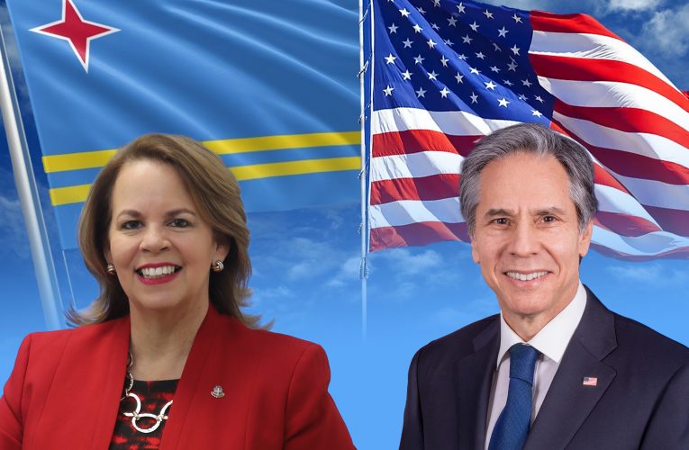 Gobierno di Aruba: SECRETARIO DI ESTADO MERICANO BLINKEN A FELICITA ARUBA PA CU DIA DI HIMNO Y BANDERA
