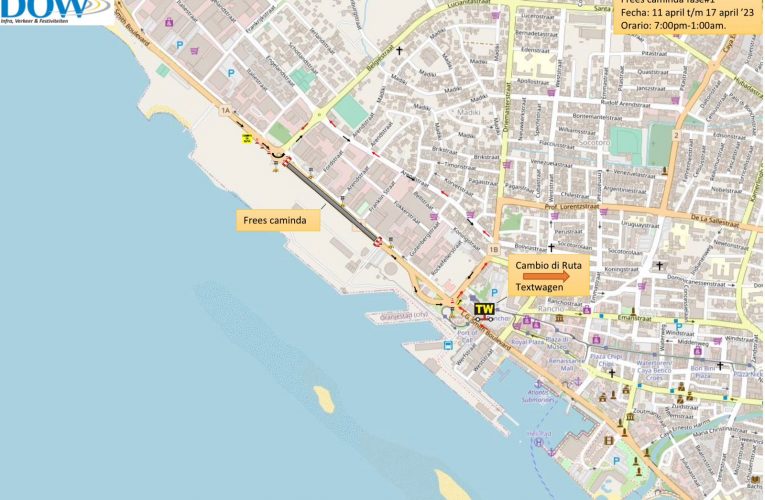 Entrante otro siman diamars dia 11 di april 2023, trabounan di frees y asfalta riba L.G. Smith Blvd (entre turbo rotonde di wendy’s te Ex dow) lo cuminsa.