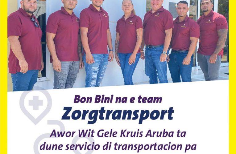 Wit Gele Kuis ta yama bon bini na e team di Zorgtransport.
