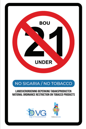 Ta prohibi pa bende producto di tabaco na menor di 21 aña