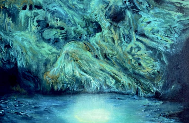Artista Canades incorporando elementonan di Aruba y su naturalesa den e escena di Arte Contemporaneo na Aruba