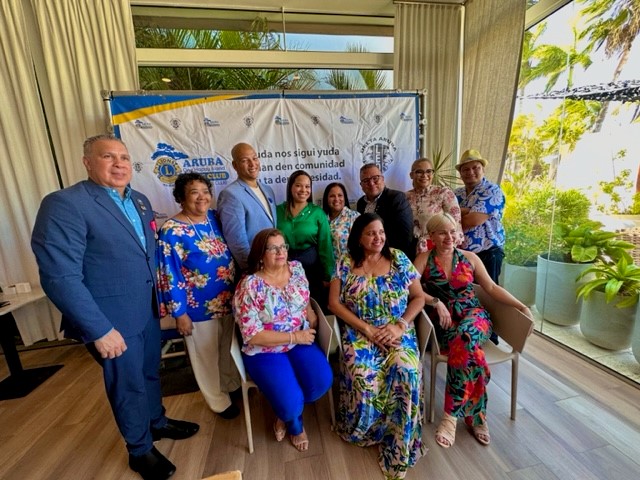 Recientemente Aruba One Happy Island Lions Club a huramenta y instala su directiva pa aña fiscal 2023- 2024.