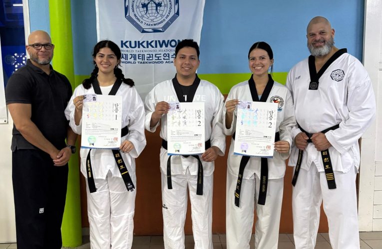 Aruba Taekwondo Bond (ARTBO) ta felicita e studiantenan cu a pasa nan Kukkiwon Black Belt Promotion Test na November. 