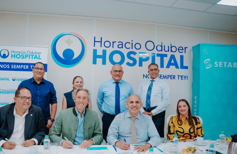 Horacio Oduber Hospital y Setar NV ta firma acuerdo: Tur informacion di pashent sigur den datacenter na Aruba mes
