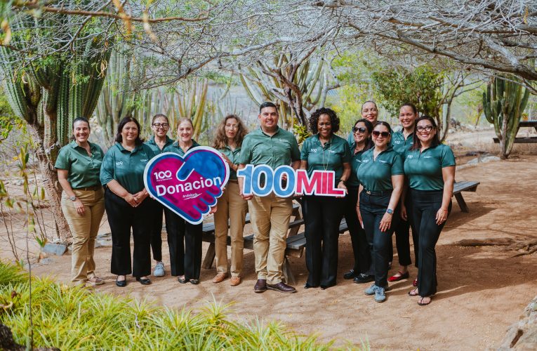 Aruba Bank cu un donacion di 100MIL florin na Aruba Conservation Foundation