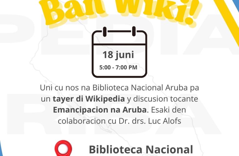 Un encuentro educativo di pa Wikipedia riba Aruba