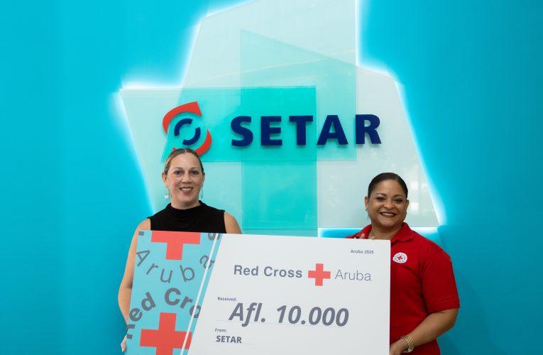 SETAR cu donacion pa Rode Kruis Aruba pa yuda fortalece esfuersonan di ayudo comunitario