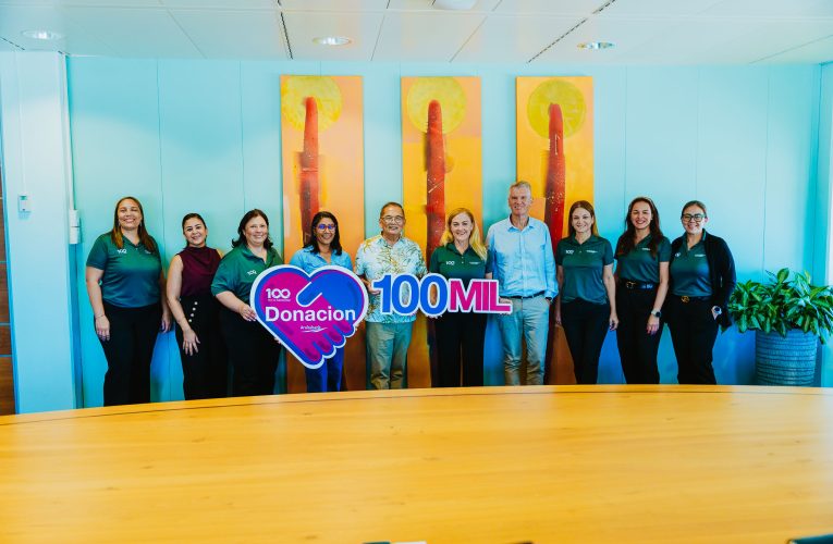 Aruba Bank ta celebra 100 aña cu un donacion di AWG 100,000 na Ban Uni Man Pa Cria Nos Muchanan