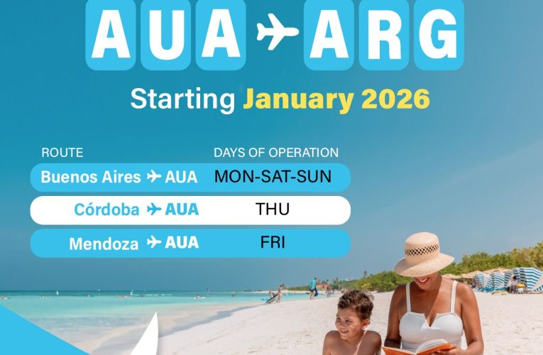 Aerolíneas Argentinas ta anuncia vuelo directo for di Argentina pa Aruba cuminsando desde januari 2026